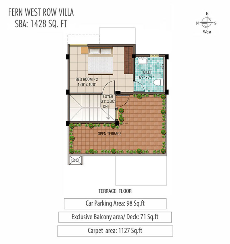 Humming Gardens Villas near Kelambakkam Floor Plan